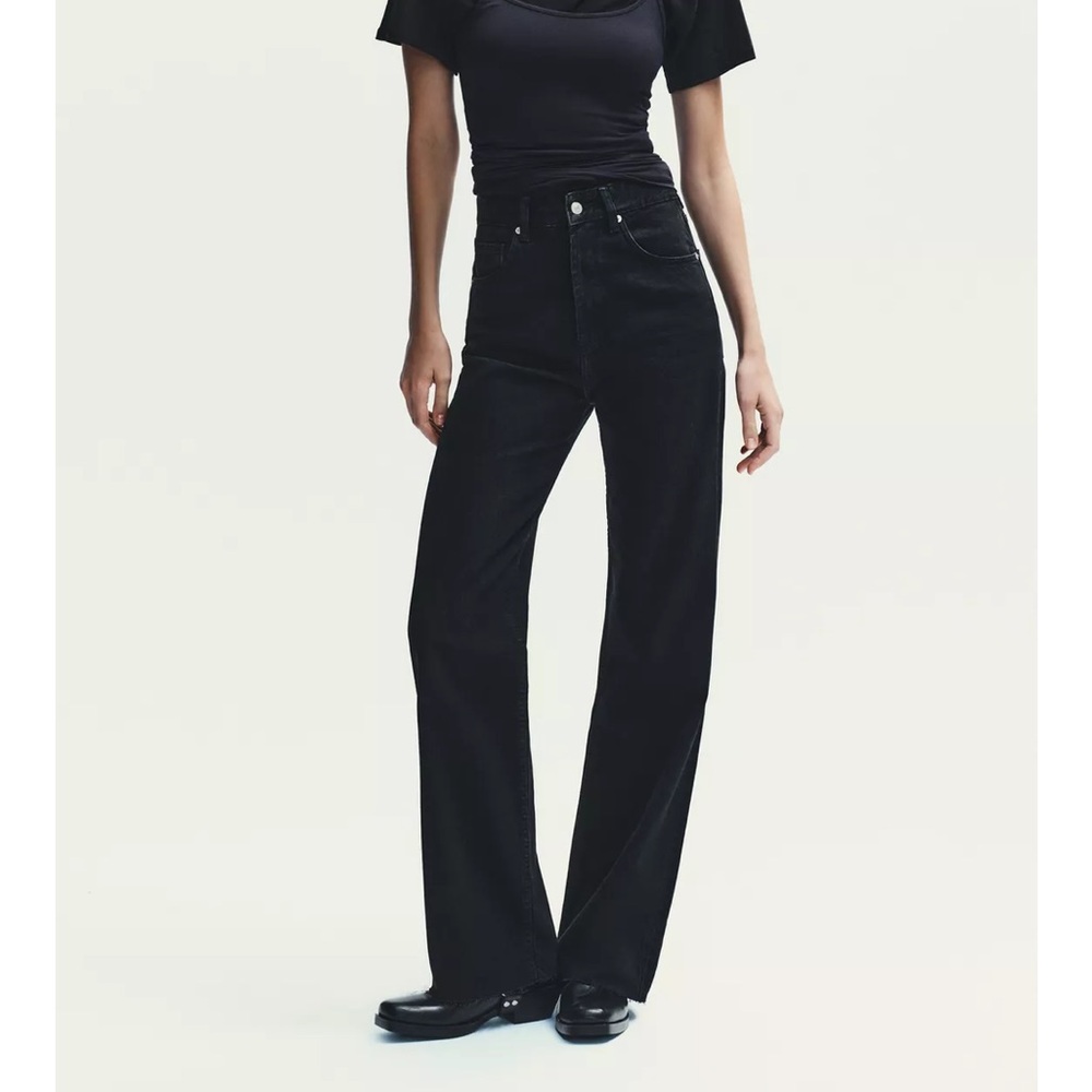 Zara TRF high rise wide leg jeans Size 4